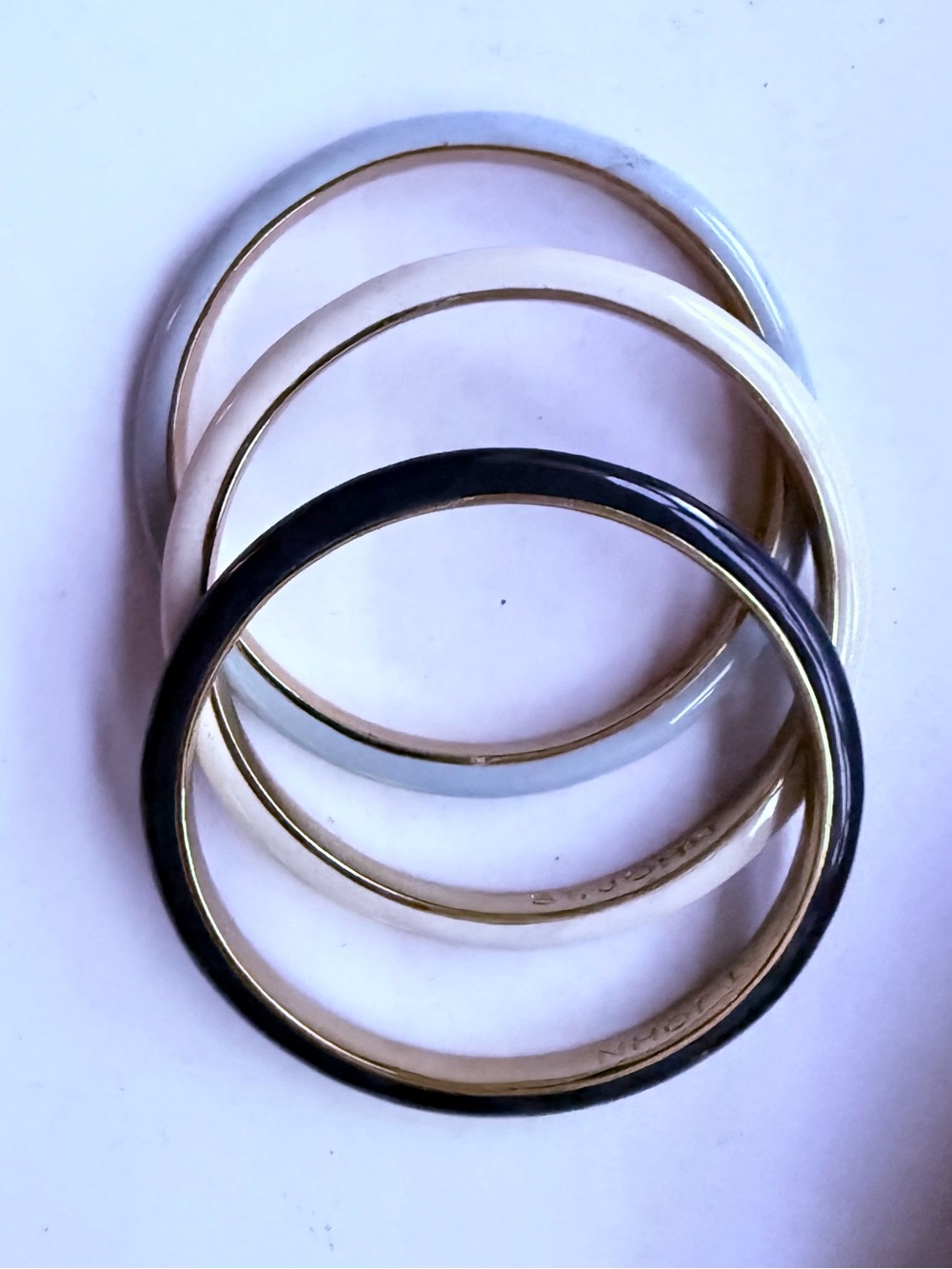 St. John Collection Black and Silver Bracelet Trio